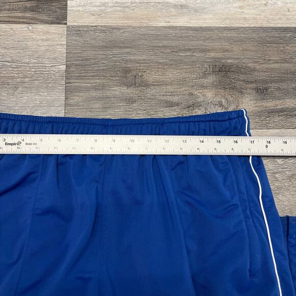 Vintage Y2K Nike Trackpants Royal Blue Side Stripe Baggy Mens XL Mini Swoosh - Picture 7 of 13